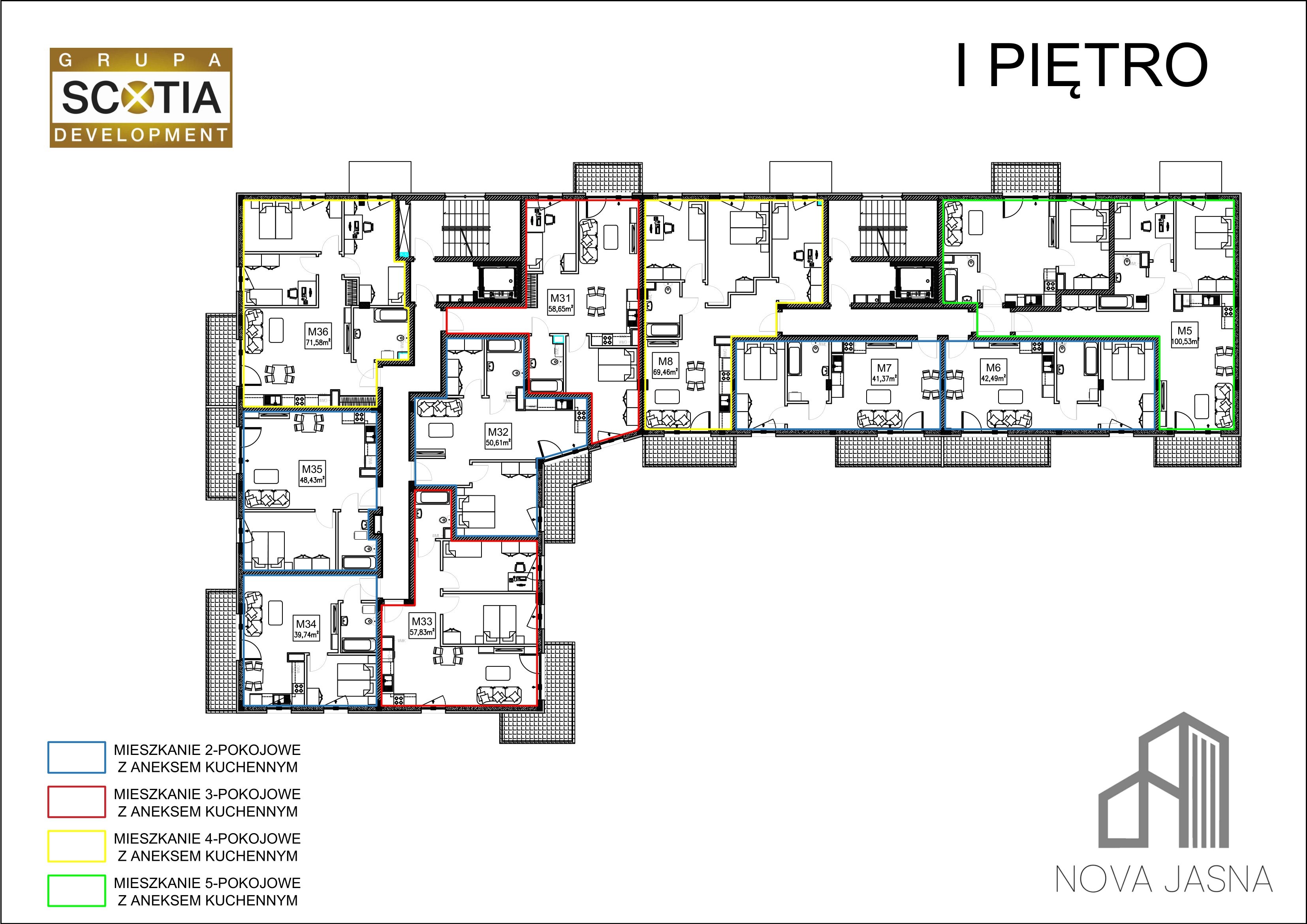 Jasna budynek 1, piętro Piętro I